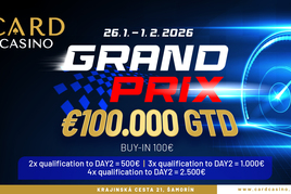 Card Casino Šamorín: Další vydání celotýdenního eventu Grand Prix €100K GTD od úterý v Cardu