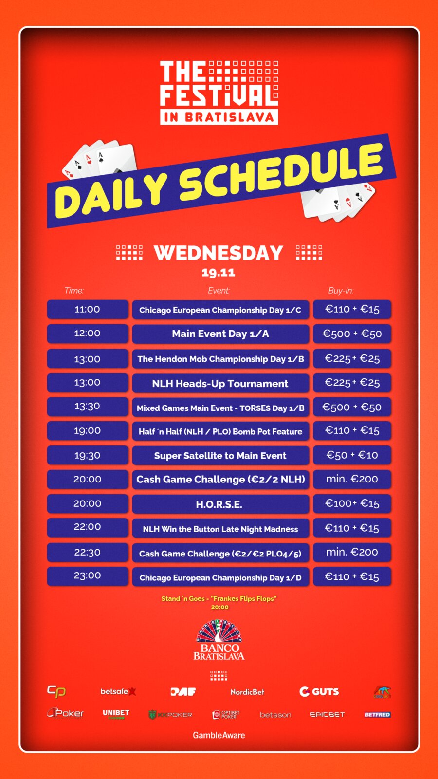 Daily Schedule - Wednesday Daily Schedule - Wednesday