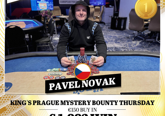 Hilton: Pavel Novák oficiálním vítězem čtvrtečního Mystery Bounty eventu