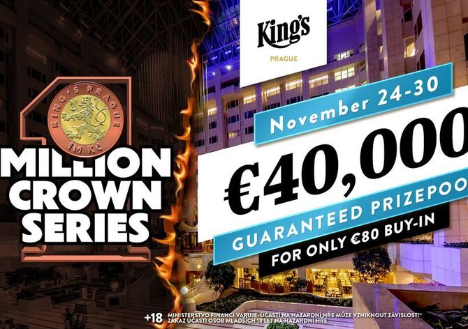 Hilton: Celotýdenní event 1Million Crown Series €40K GTD začíná dnes