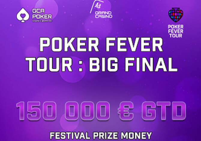 GC Aš: Od středy v Grand Casinu Aš začíná Poker Fever Tour s celkovou garancí €150K!