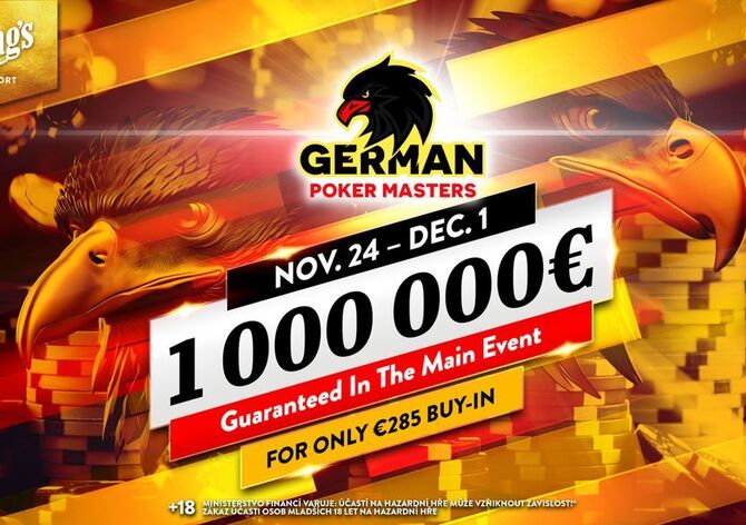 King&#039;s: German Poker Masters s garancí €1.000.000 od středy na Rozvadově