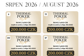 Casino Thermal: Srpnové čtvrtky v Karlových Varech o celkem 800.000 Kč