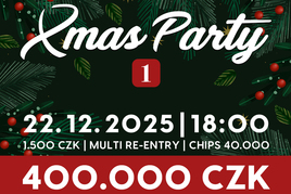 Rebuy Stars Plzeň Area: V Pzni si připravili dvě XMas Party, jednou s garancí 400K a podruhé 300K
