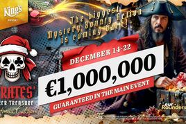 King&#039;s: Už dnes startuje na Rozvadově vánoční edice Pirates Poker Treasure Mystery Bounty €1M GTD