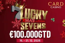 Card Casino Šamorín: Úterý je prvním hracím dnem Lucky Sevens X-Mas Edition €100K GTD
