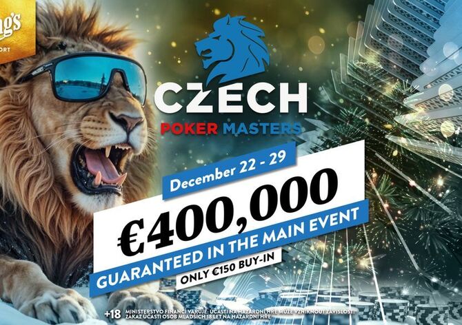 King's: Pondělí je prvním hracím dnem Czech Poker Masters €400K GTD