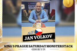 Hilton: Jan Volkov výhercem sobotního Monsterstacku v rámci 3-way dealu