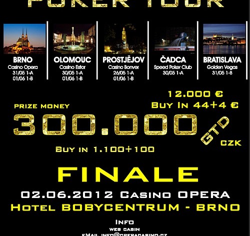 Moravsko-slovenská Golden Poker Tour startuje v sobotu v Prostějově