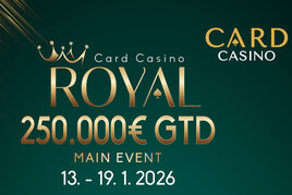 Card Casino Šamorín: Od středy v Cardu Royal Main Event €250K GTD