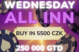 Týden v ALL INNu: Klasická středa 250K se soutěží i sobotní High Roller 500K GTD!