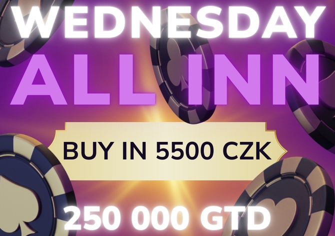Týden v ALL INNu: Klasická středa 250K se soutěží i sobotní High Roller 500K GTD!