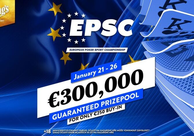 King's: Od středy na Rozvadově European Poker Sport Championship €300K GTD