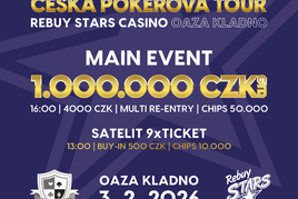 Únorová ČPT odstartuje úterním milionem na Kladně!