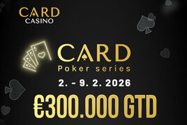 Card Casino Šamorín: Card Poker Series €300K GTD od úterý v Cardu