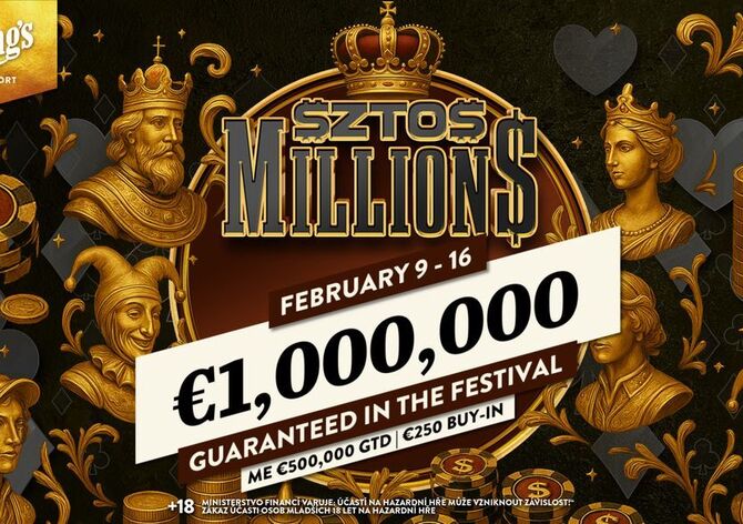 King's: Festival $ZTO$ Millions s celkovou garancí €1M už od pondělí na Rozvadově