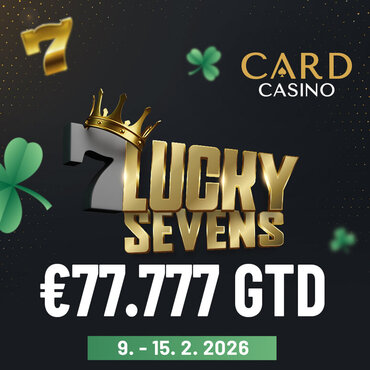 Card Casino Šamorín: Od úterý v Cardu únorová edice Lucky Sevens €77K GTD