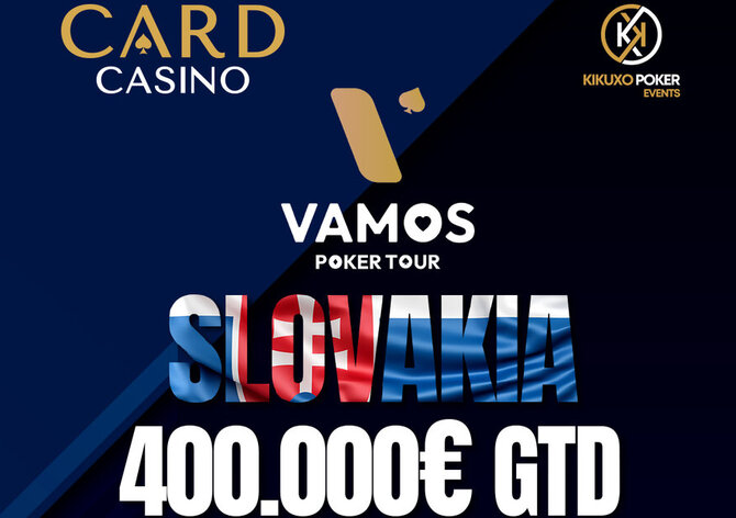 Card Casino Šamorín: Vamos Poker Tour s celkovou garancí €400K od úterý v Cardu
