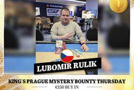 Hilton: Lubomír Rulík vyhrál čtvrteční Mystery Bounty event