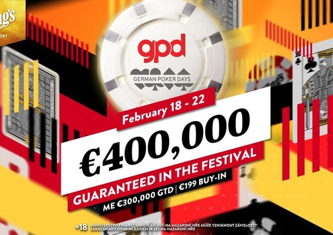 King's: Od středy na Rozvadově German Poker Days s Main Eventem €300K GTD