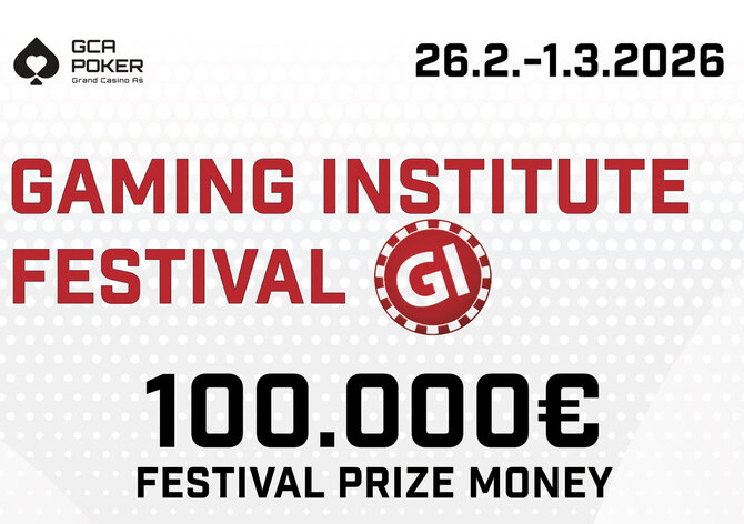 GC Aš: Gaming Institute Festival s celkovou garancí €100K od čtvrtka v Grand Casinu