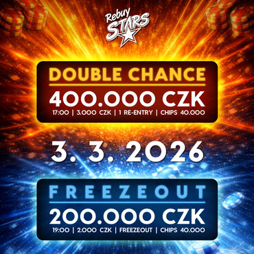 RS Kladno: Úterý plné pokeru, dva "old-school" turnaje v jeden den! Garance 600.000 Kč!