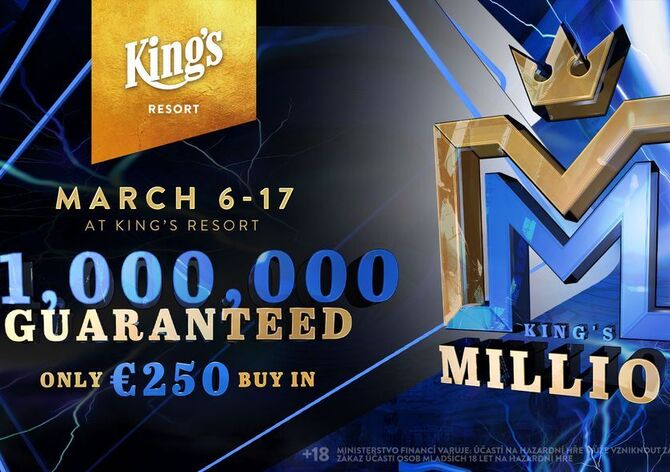 King's: Na Rozvadově se plynule přešlo z omahy na holdem, ME King's Million za €250 garantuje €1M!