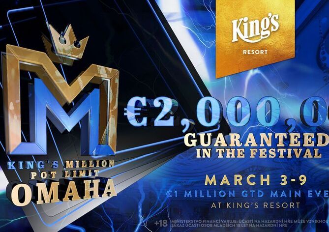 King's: Dnes na Rozvadově startuje King's Million PLO, na který pak naváže holdemový King's Million