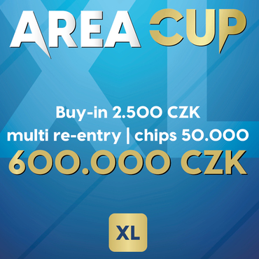 Rebuy Stars Plzeň Area: V pondělí v Plzni Area Cup XL 600K GTD