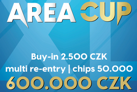 Rebuy Stars Plzeň Area: V pondělí v Plzni Area Cup XL 600K GTD
