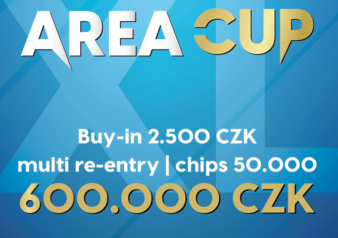 Rebuy Stars Plzeň Area: V pondělí v Plzni Area Cup XL 600K GTD