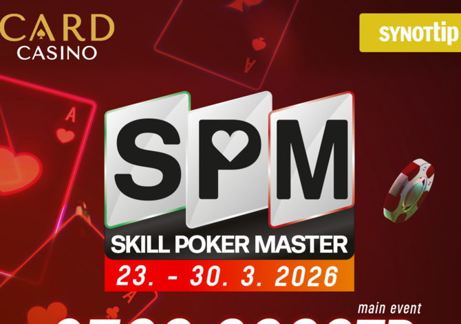 Synot: Online kvalifikace na Skill Poker Master do Šamorína!