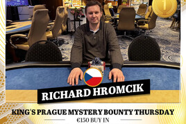 Hilton: Richard Hromčík vítězem Thursday Mystery Bounty €10K GTD