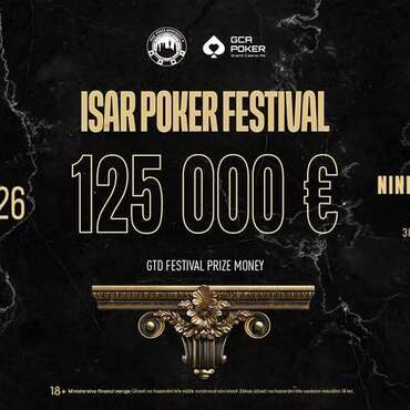 GC Aš: Od středy v Grand Casinu Isar Poker Festival s celkovou garancí €125K!