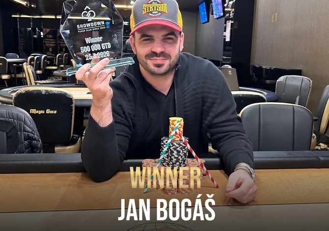 Showdown: Březnový půlmilion zvládl nejlépe Jan Bogáš