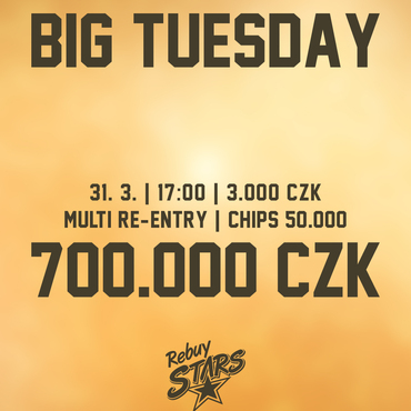Rebuy Stars Kladno: V úterý a ve středu v Oaze dohromady o nejméně 1.000.000 Kč!