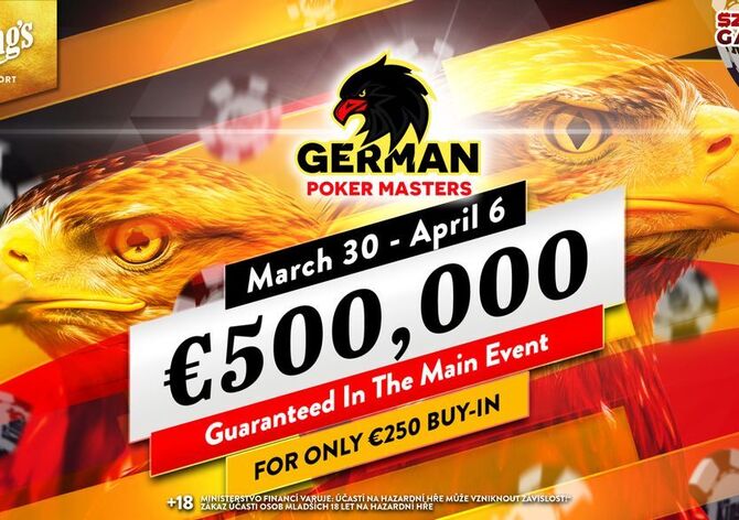 King's: German Poker Masters s garancí €500.000 už od pondělí na Rozvadově