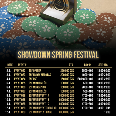 ŽIVĚ: SSF Main Event -  FINAL DAY - 1M Kč GTD