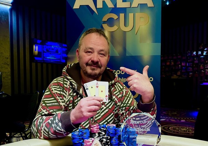 Rebuy Stars Plzeň Area: Plzeňský Area Cup XL ukončen 6-way dealem s vítězným Zdeňkem Matějkou
