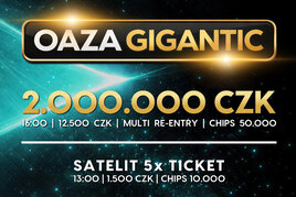 Rebuy Stars Kladno: Oaza Gigantic 2M GTD v úterý opět na Kladně!