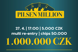 Rebuy Stars Plzeň Area: Pilsen Million v pondělí v Plzni na Borech
