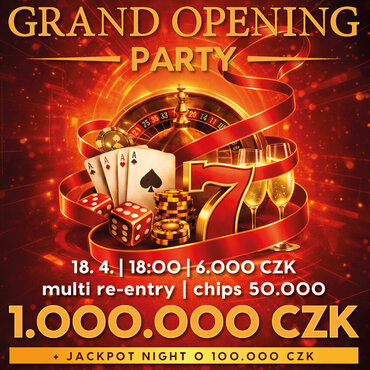 Casino Thermal: V sobotu v Karlových Varech Grand Opening Party s turnajem o 1.000.000 Kč!