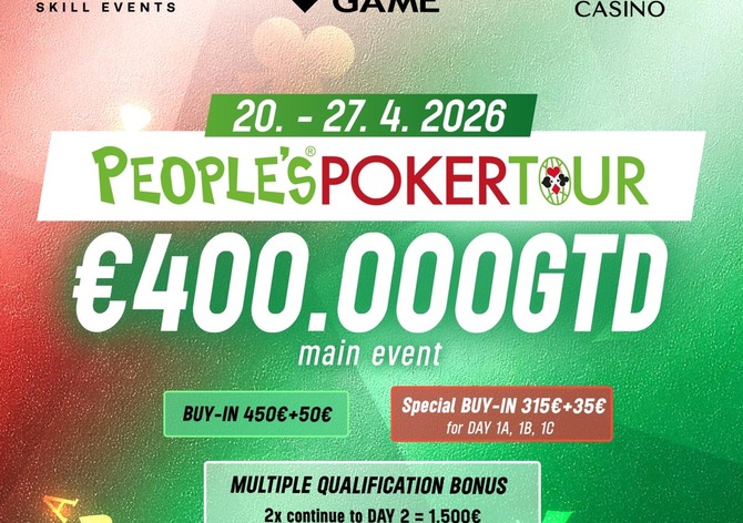 Card SK: Od úterý v Šamoríne Main Event PPT €400K GTD. První tři dny ve slevě!