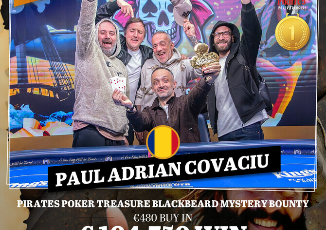 King's: Rumun Covaciu vítězí v Main Eventu Pirates Poker Treasure