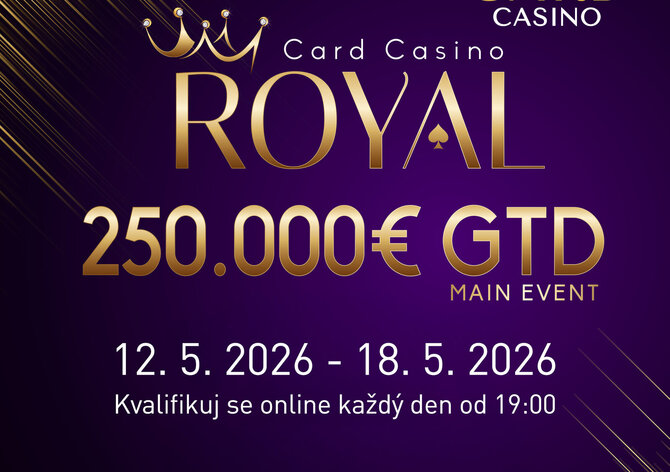 Synot: Online kvalifikace na Card Casino Royal do Šamorína!