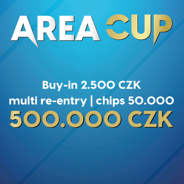 Rebuy Stars Plzeň Area: V pondělí na Borech Area Cup o půl milionu!