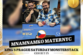 Hilton: Deal v heads-upu sobotního Monsterstacku, KOK tiket bral "Mňammňamko Maternyč"