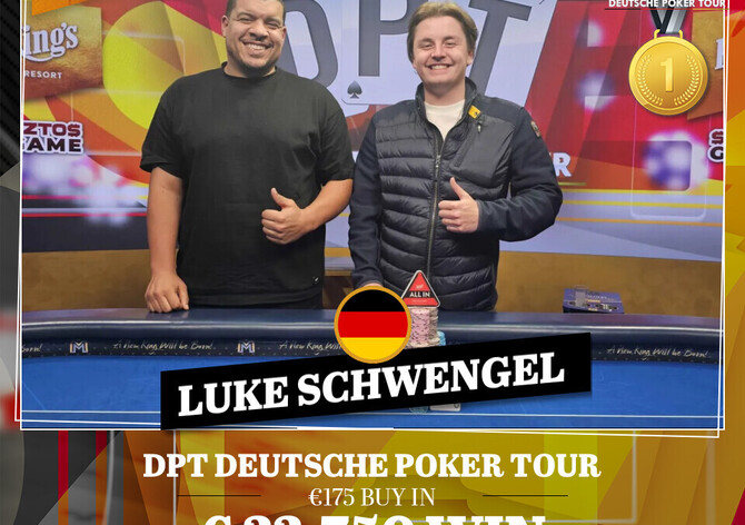 King's DPT: Luke Schwengel vítězí po 5-way dealu v Main Eventu DPT €300K GTD
