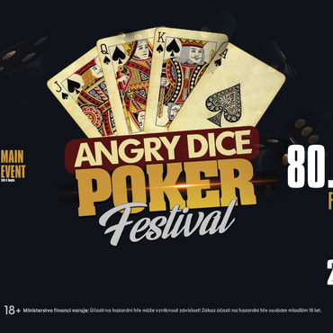 GC Aš: Od čtvrtka v Grand Casinu Angry Dice Poker Festival s celkovou garancí €80.000