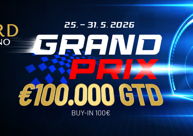 Card Casino Šamorín: Úterý je začátkem dalšího vydání Grand Prix €100K GTD